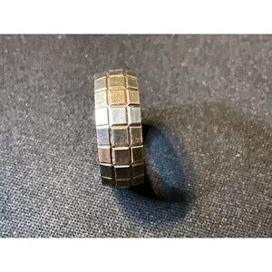 925 Silver Milor Italy Panel Sterling Ring